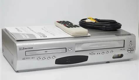 EMERSON EWD2203 DVD/VHS VCR COMBO Player *W/Remote Manual* Tested Free