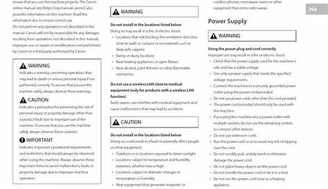 CANON C1538P IMPORTANT SAFETY INSTRUCTIONS MANUAL Pdf Download | ManualsLib