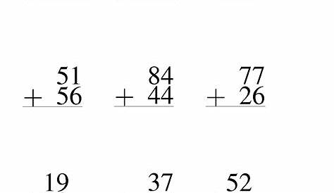 17 2-Digit Addition Without Regrouping Worksheets 2nd Grade