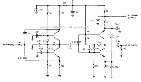 Simple RF Isolation Amplifier Circuit Diagram