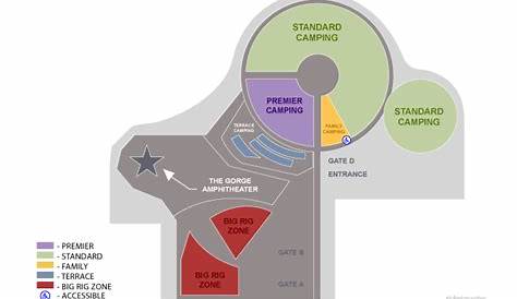 gorge amphitheater seating chart