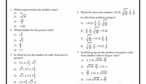 Eighth Grade Math Worksheets