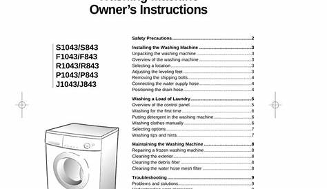 Samsung Dc68 Washing Machine User Manual / Samsung Dc68 02347b 05 Users