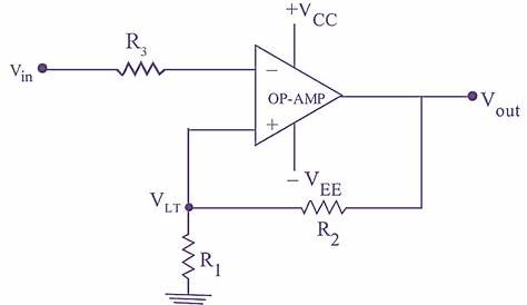 What is Schmitt Trigger using Op-Amp? Circuit Diagram, Derivation & Working - ElectricalWorkbook
