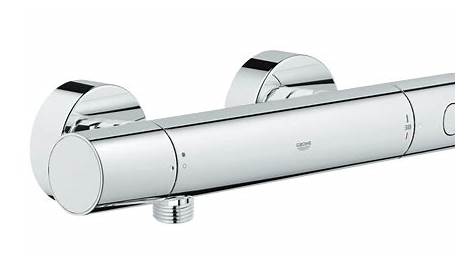 Grohe Grohtherm 1000 Cosmopolitan Exposed Chrome Thermostatic Shower