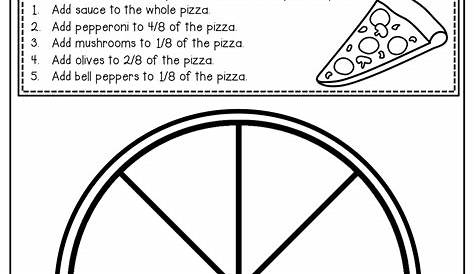Simple Fractions NO PREP Packet | Pizzas, Math and Math fractions