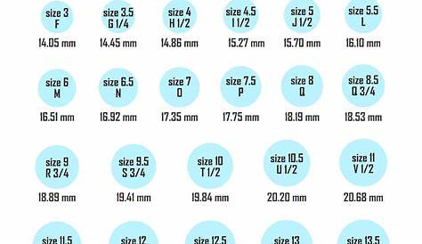 ring size chart online printable