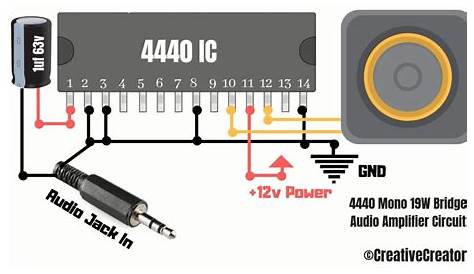4440 dual ic amplifier circuit diagram