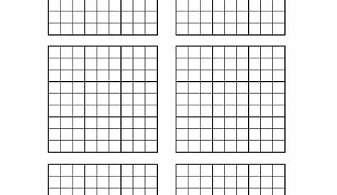 sudoku blank grid printable