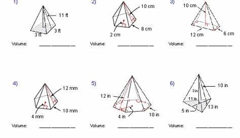Geometry Worksheets | Volume Worksheets