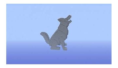minecraft wolf statue schematic
