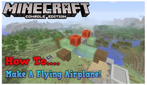 how to make a flying airplane in minecraft
