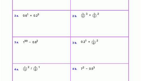 5Th Grade Exponents Printable Worksheets | Printable Worksheets