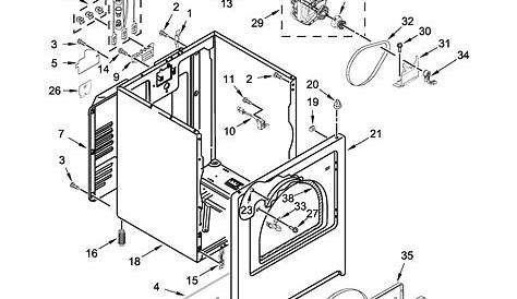 Whirlpool WED4850HW0 dryer parts | Sears PartsDirect