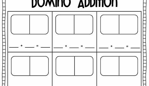 Domino Addition Sheet | School - Math | Pinterest | D