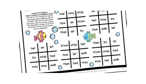sight word games for first grade