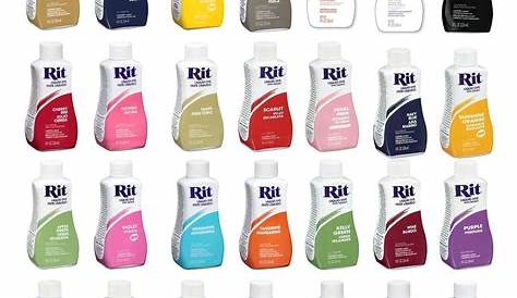 Rit Dye LIQUID 236ml Dyes Natural Fabrics Nylon Based Plastic