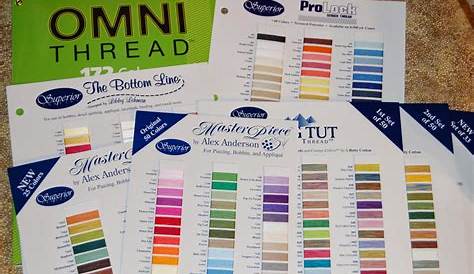 The Domestic Quilter: Machine Quilting & Binding: Thread Color Cards