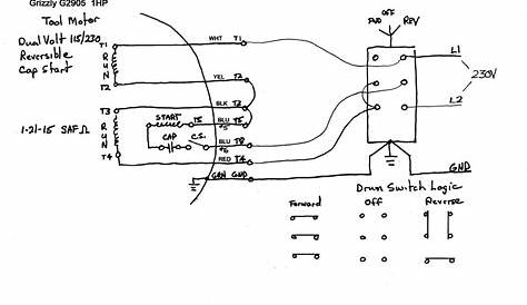 Grizzly 1237g Lathe Motor Wiring Diagram For 220v Single Phase - Wiring