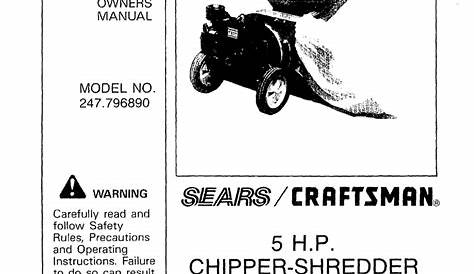 Craftsman 5Hp Shredder Manual - Acquire