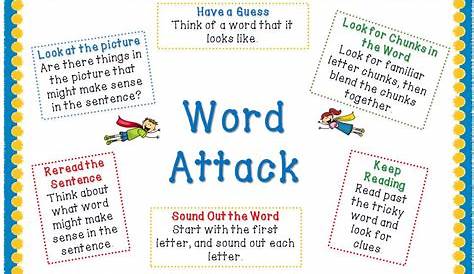 Word Attack Ideas - Gilewski's Teacher Resources