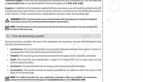 Humminbird HELIX 7 SERIES Marine Equipment Installation manual PDF View
