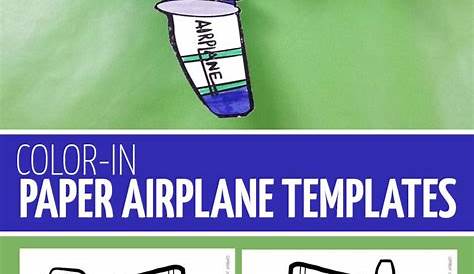 Easy Paper Airplane Templates to Print, Color, Craft, and fly! | Paper