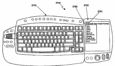 working of keyboard with diagram