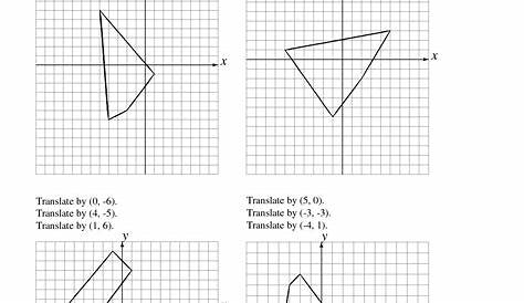 14 Best Images of Translation Math Worksheets - Geometry Slide Flip Turn Worksheets