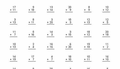 Addition Worksheets | Dynamically Created Addition Worksheets
