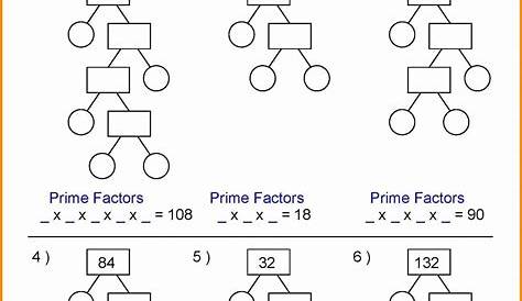 prime factorization worksheets with answers