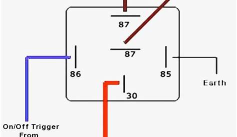 wiring diagram for a four pin relay