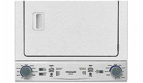 FRIGIDAIRE Washer Dryer Combo, Gas, White, Washer Capacity 4.0 cu ft