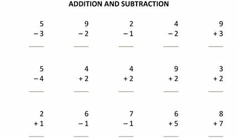 Practice Test: Addition And Subtraction Word Problems Worksheets