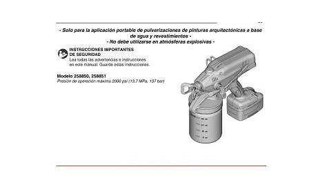 Graco 3A1206D - TrueCoat Pro-X Cordless Paint Sprayer El manual del