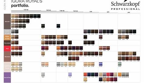 igora royal schwarzkopf color chart