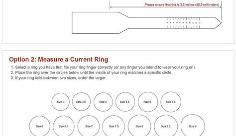 ring size chart how to measure ring size online - american ring size
