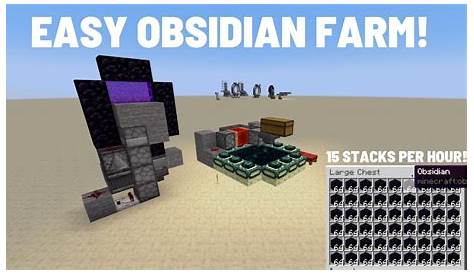 How To Make An Obsidian Farm! (Minecraft Java 1.20 +) - YouTube