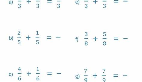 fraction lowest common denominator worksheet