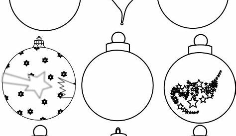 Colour and Design your own Christmas Ornaments Printables - In The Playroom