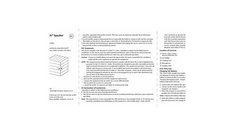 vivitar bluetooth speaker manual