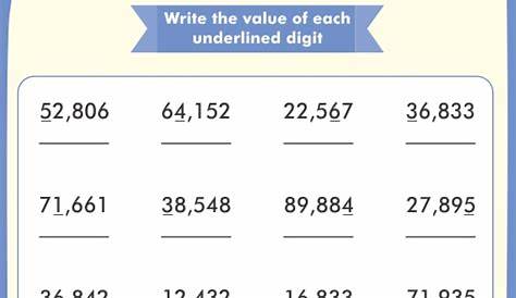 round to the underlined digit worksheets