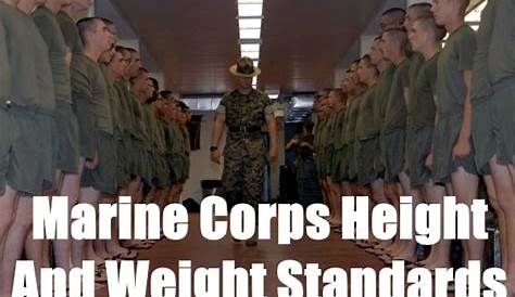 usmc height and weight chart 2023