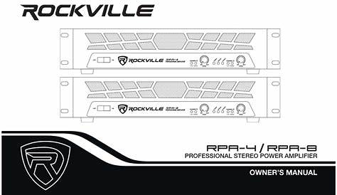 rockville rvt 1 owner manual