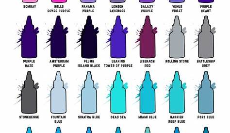 World Famous Tattoo Ink Colors | Tattoo Ink Color Palette | Tattoo ink