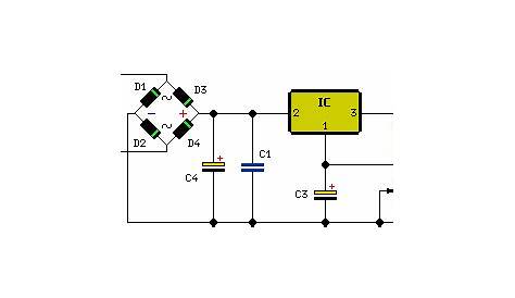 1.5 - 35 Volt DC Regulated Power Supply Circuit Diagram
