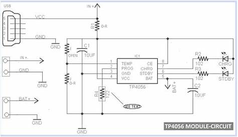 tp4056 module with battery protection circuit