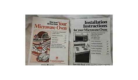 general electric microwave manual