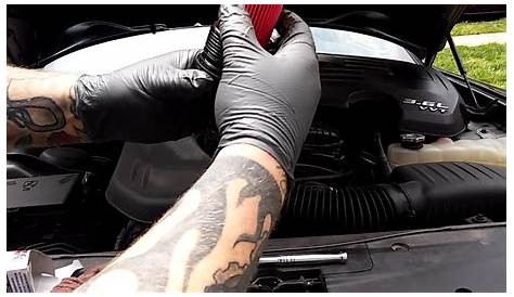 How to change the oil In a 2015 dodge charger - YouTube