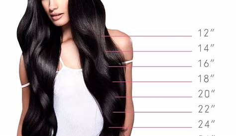 hair extensions length chart
